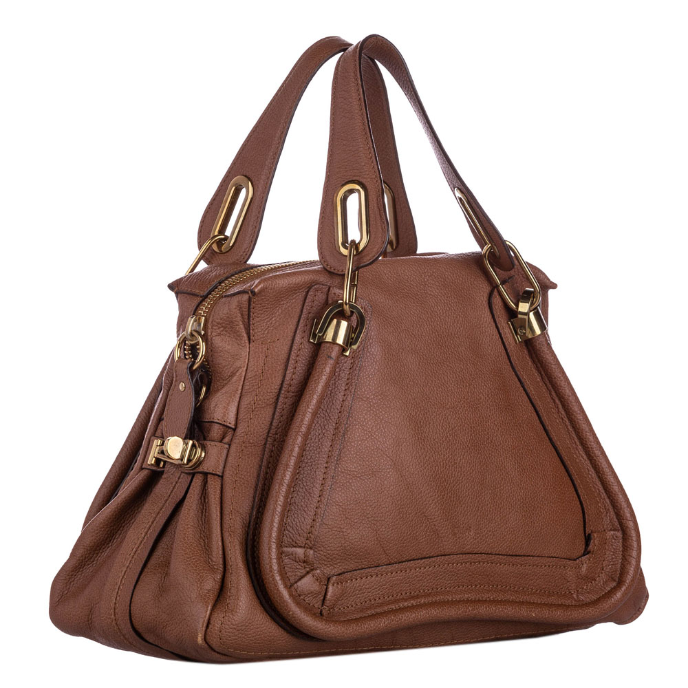 

Chloe Brown Leather Paraty Satchel