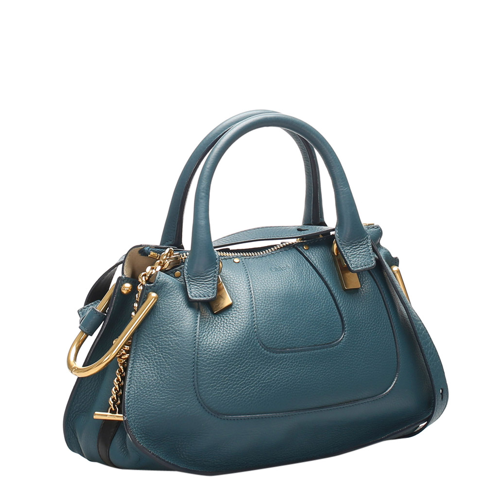 

Chloe Blue Leather Haley Bag