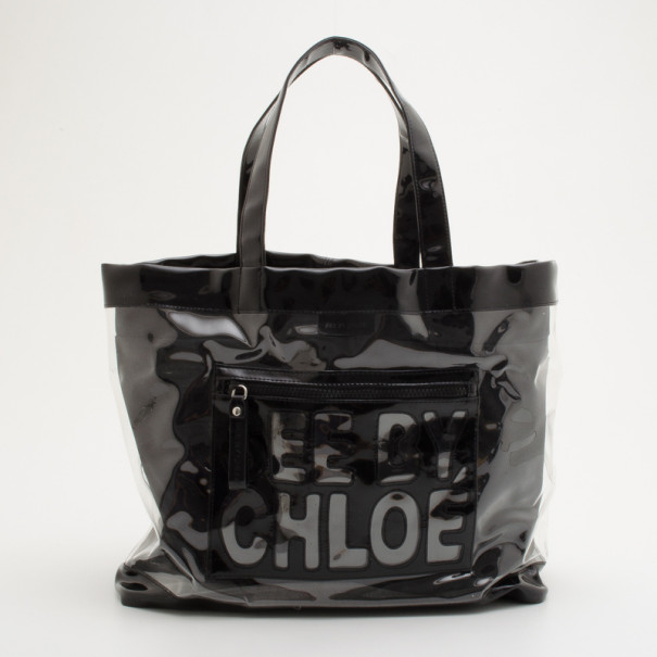 Pre Owned See By Chloe "Zip File" PVC Medium Tote