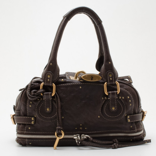 Pre Owned Chloe Leather Paddington Zippy Satchel 