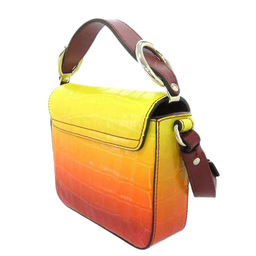 

Chloe Yellow/Red Gradient Leather Crossbody Bag, Multicolor