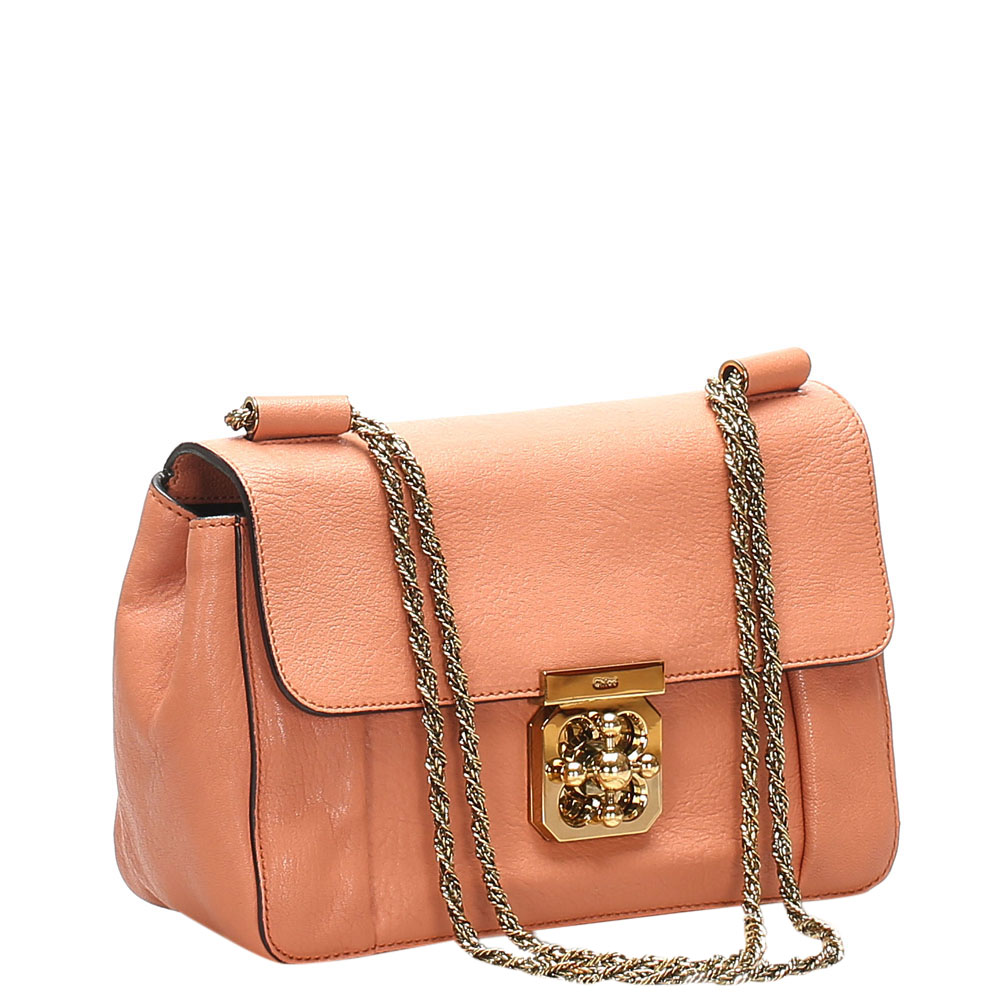 

Chloe Pink Leather Elsie Crossbody Bag