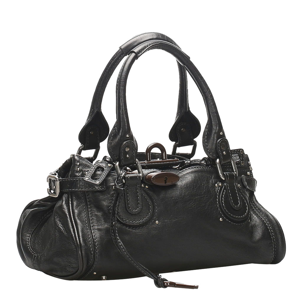 

Chloe Black Paddington Leather Shoulder Bag