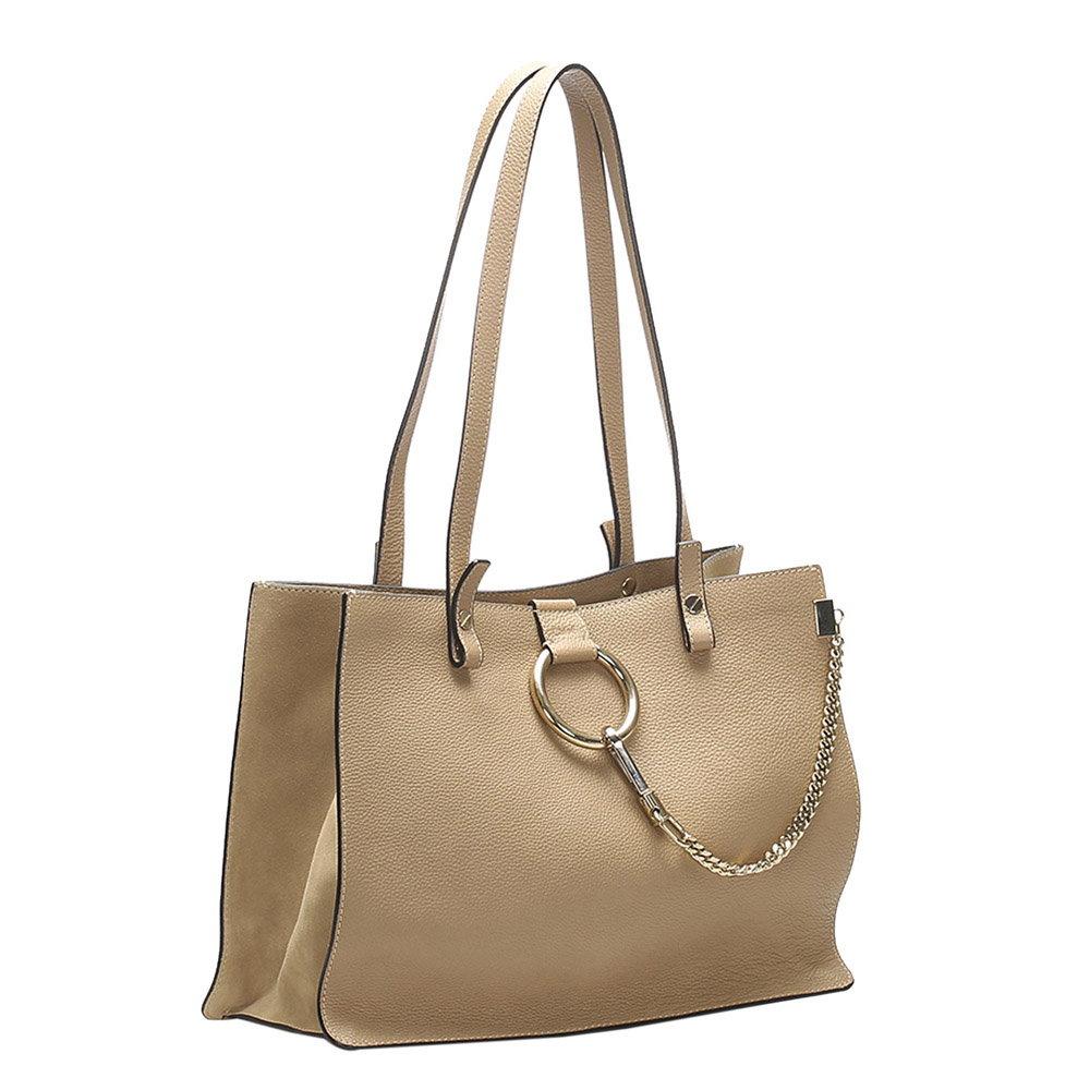 

Chloe Beige Leather Faye Tote Bag