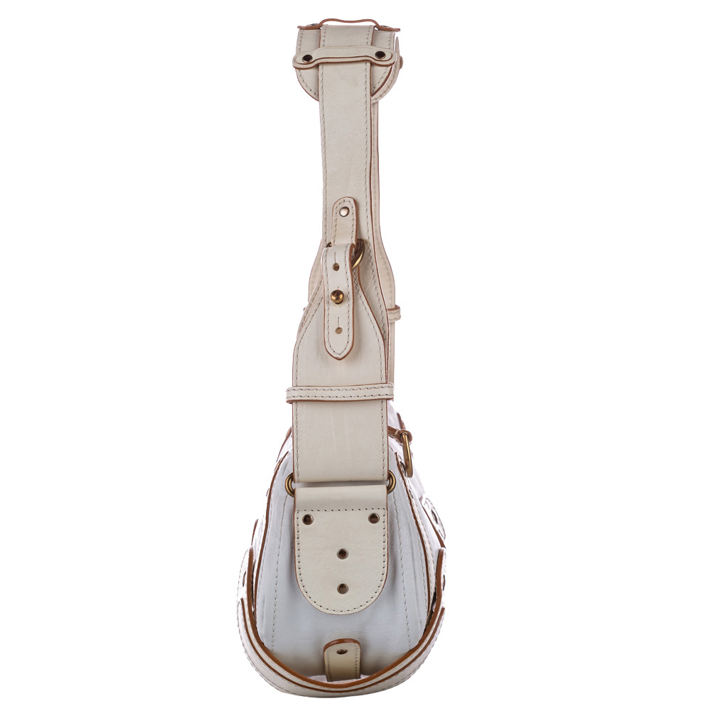 

Chloe White Leather Shoulder Bag