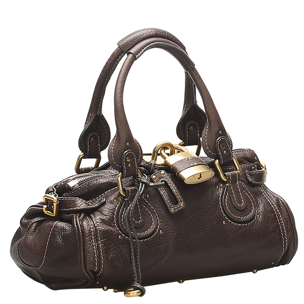 

Chloe Brown/Dark Brown Leather Paddington Bag