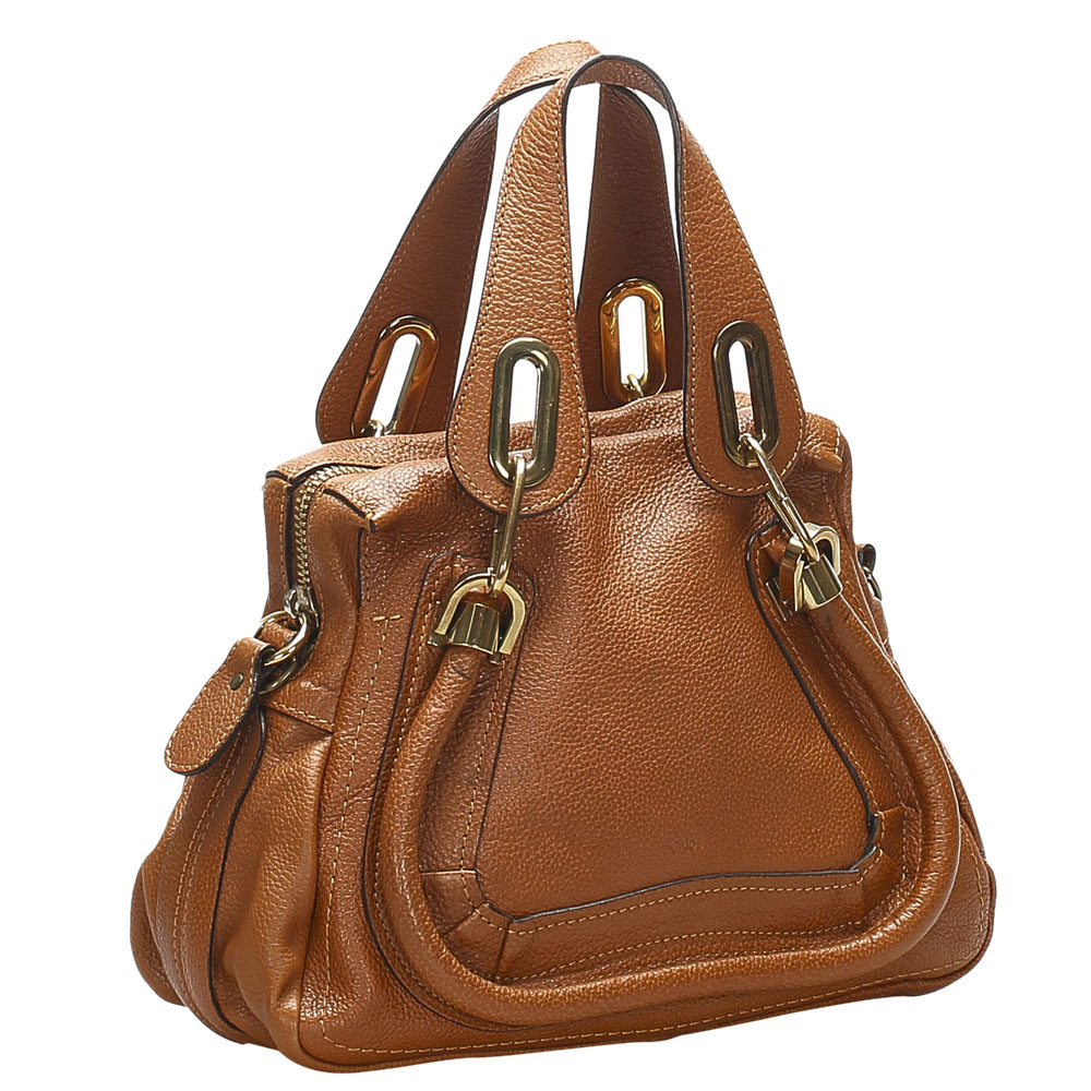 

Chloe Brown Leather Paraty Satchel bag