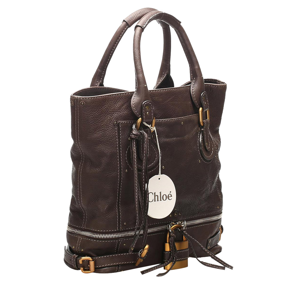 

Chloe Brown Paddington Leather Tote Bag