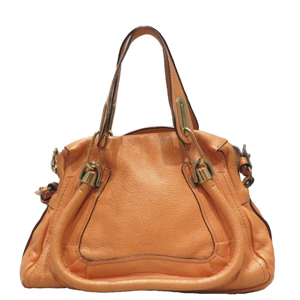 Pre-owned Chloé Brown Leather Paraty Satchel Bag
