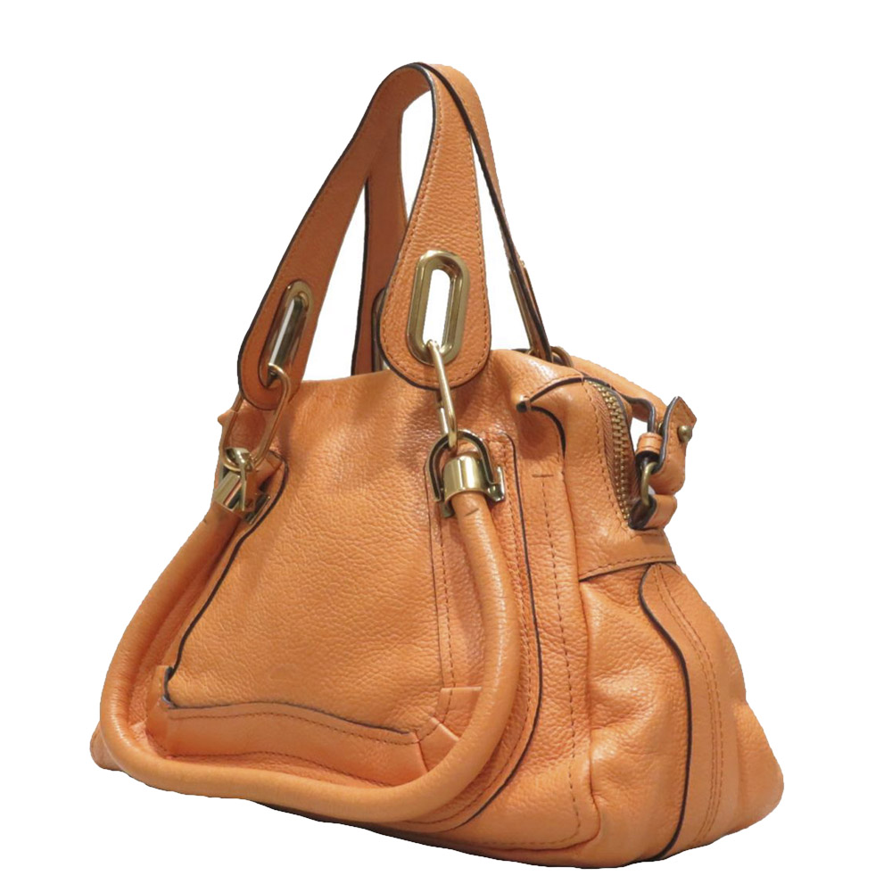 

Chloe Brown Leather Paraty Satchel Bag