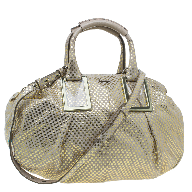 Chloe Metallic Gold Leather Ethel Satchel Chloe | The Luxury Closet