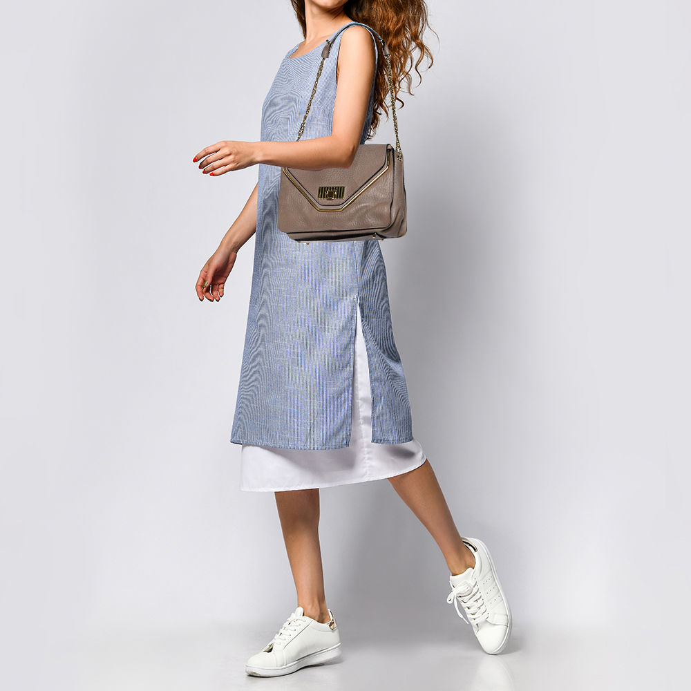 

Chloe Beige Leather Medium Sally Flap Shoulder Bag