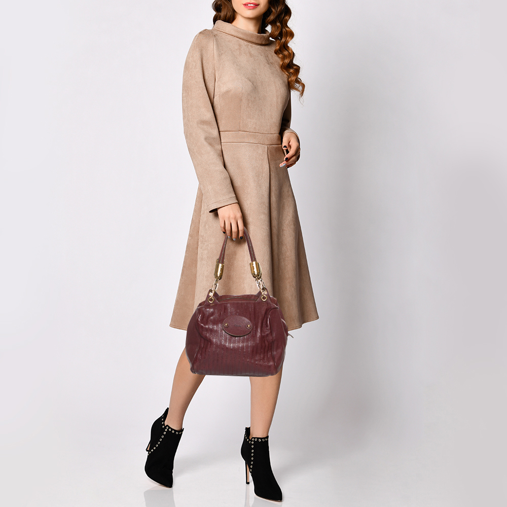 

Chloe Purple Leather Satchel
