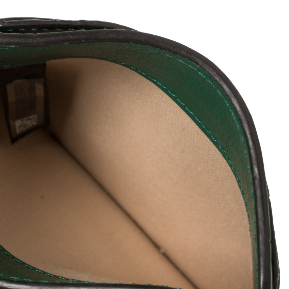

Chloe Green Croc Embossed Leather 'C' Card Holder