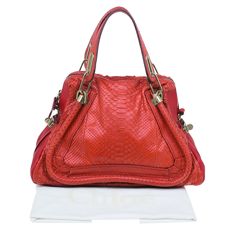 chloe red bag