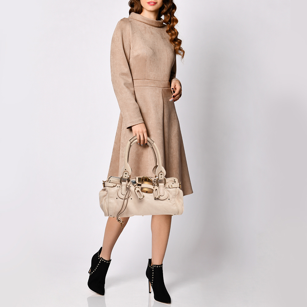 

Chloe Beige Leather Medium Paddington Satchel