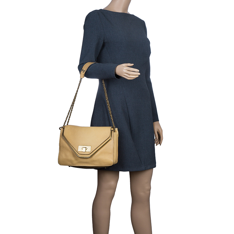 

Chloe Yellow Leather Medium Sally Shoulder Bag