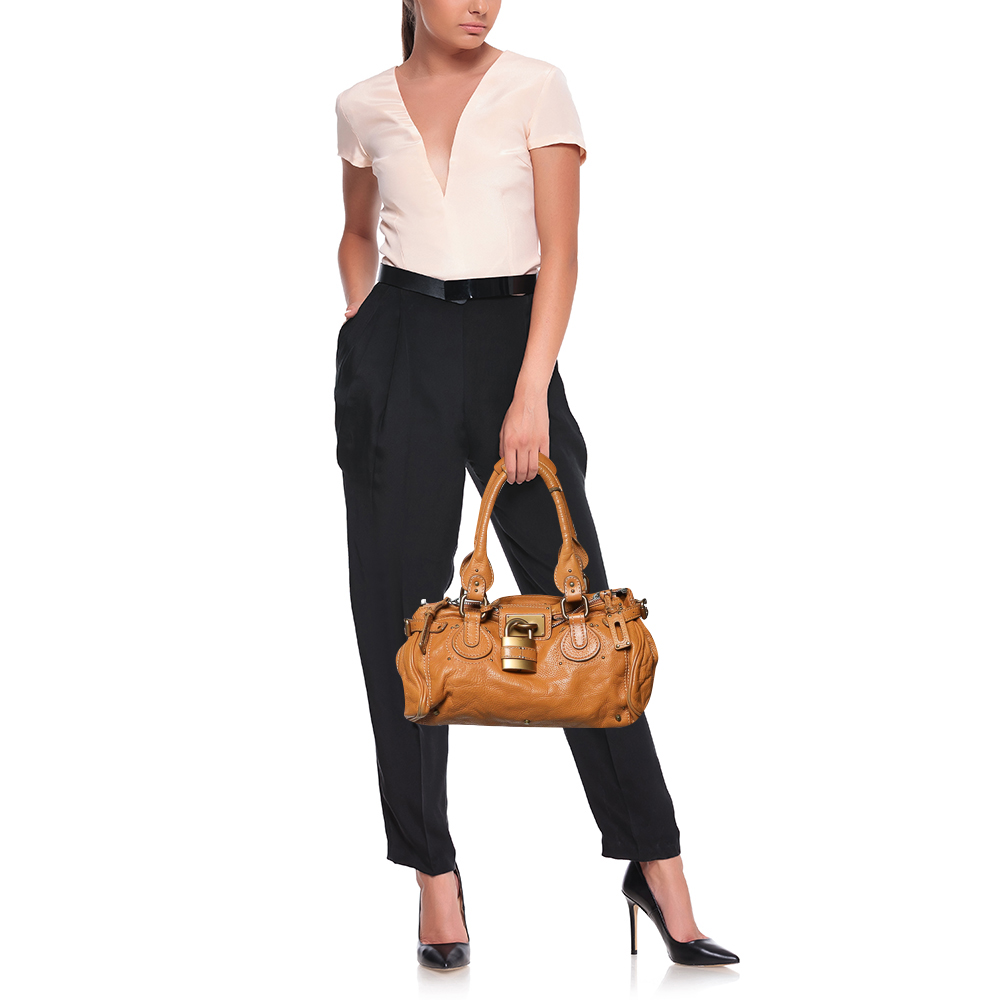 

Chloe Burnt Orange Leather Medium Paddington Satchel