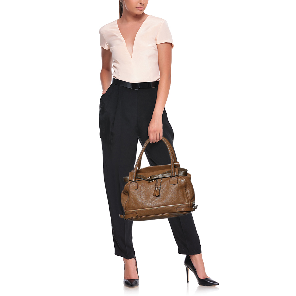 

Chloe Brown Leather Satchel