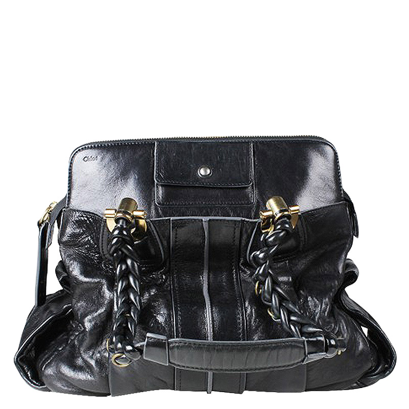 

Chloe Black Patent Leather Shoulder Bag