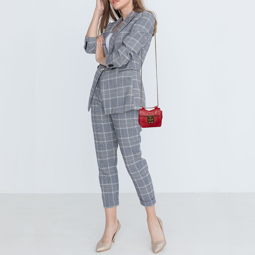 

Chloe Red Leather Mini Elsie Crossbody Bag