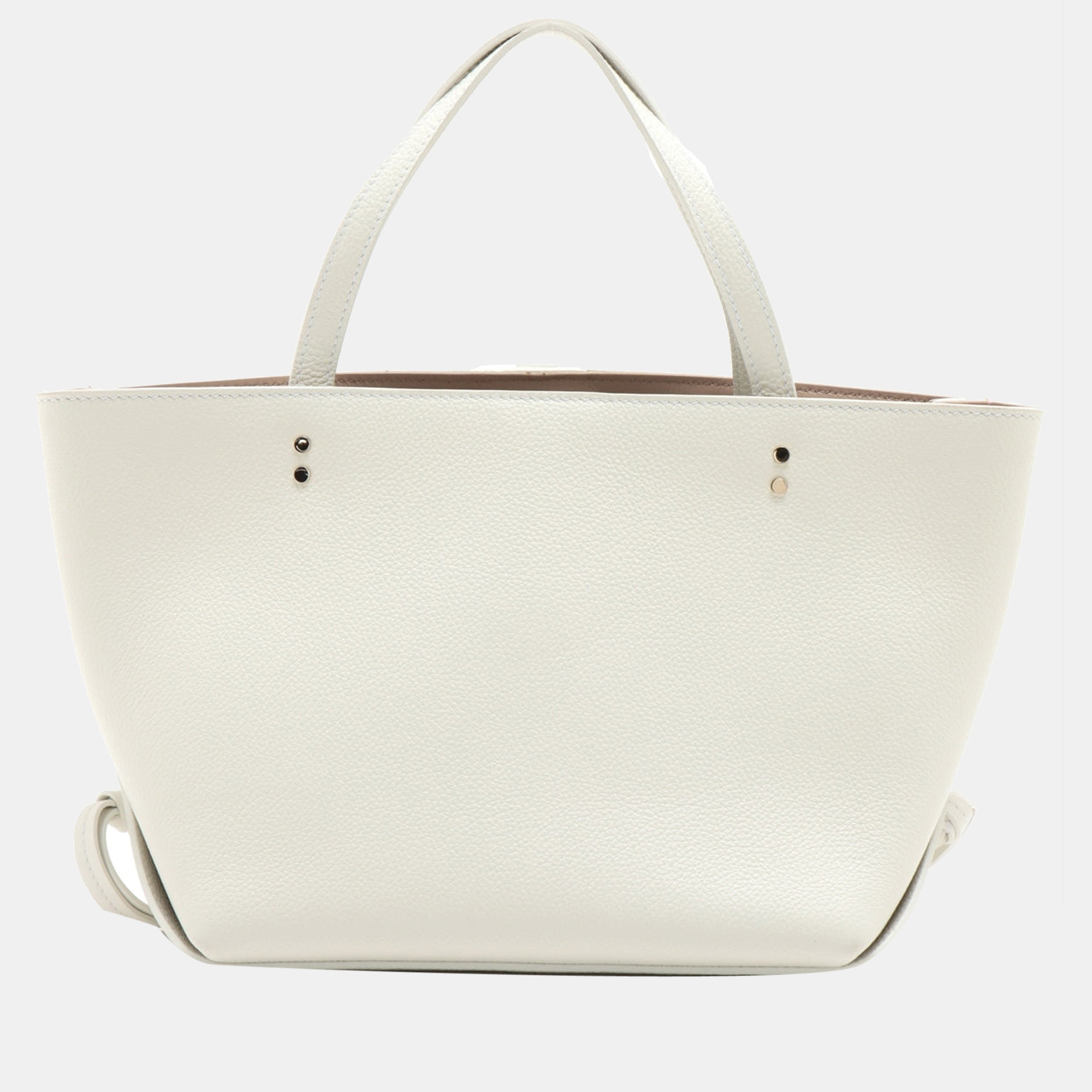 

Chloe Chloe sense East West small Leather 2 way tote bag White