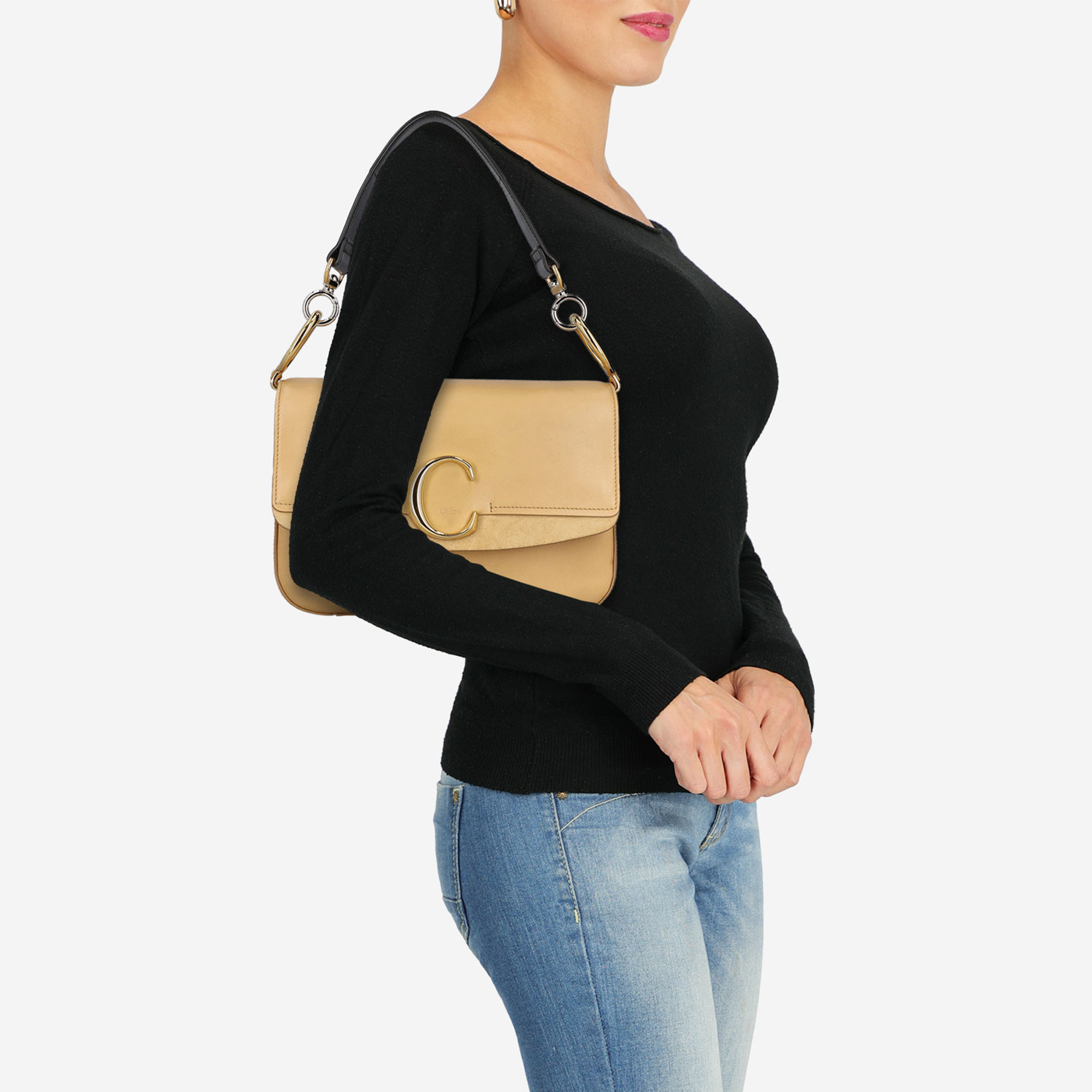 

Chloe Women's Leather Cross Body Bag - Beige