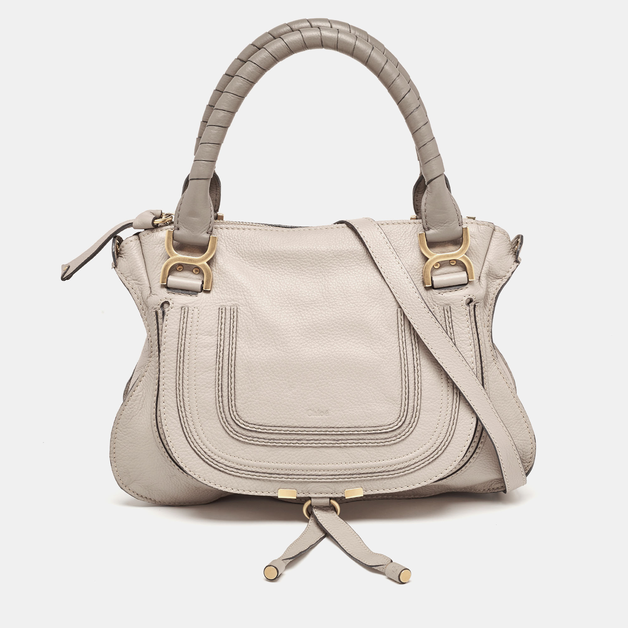 

Chloé Grey Leather Medium Marcie Satchel