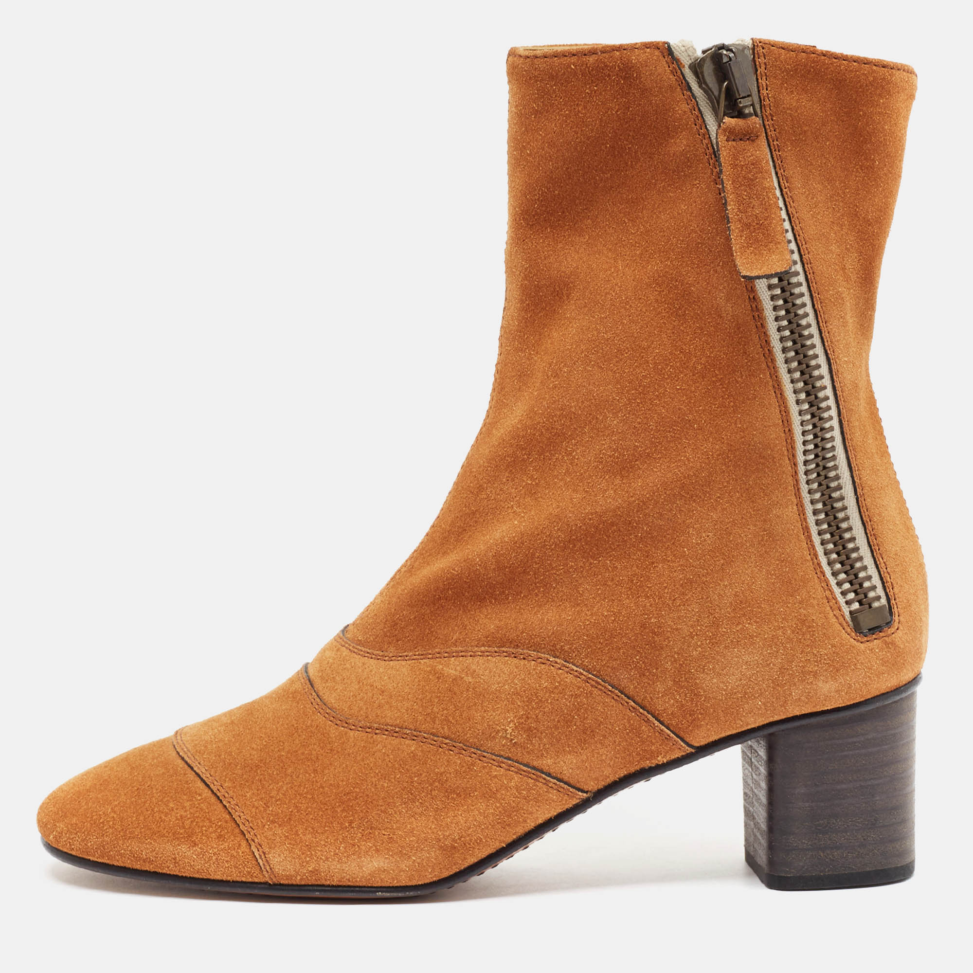 

Chloe Brown Suede Ankle Boots Size