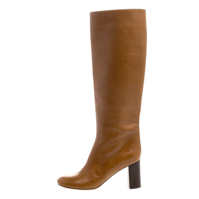 

Chloe Brown Leather Knee High Boots Size