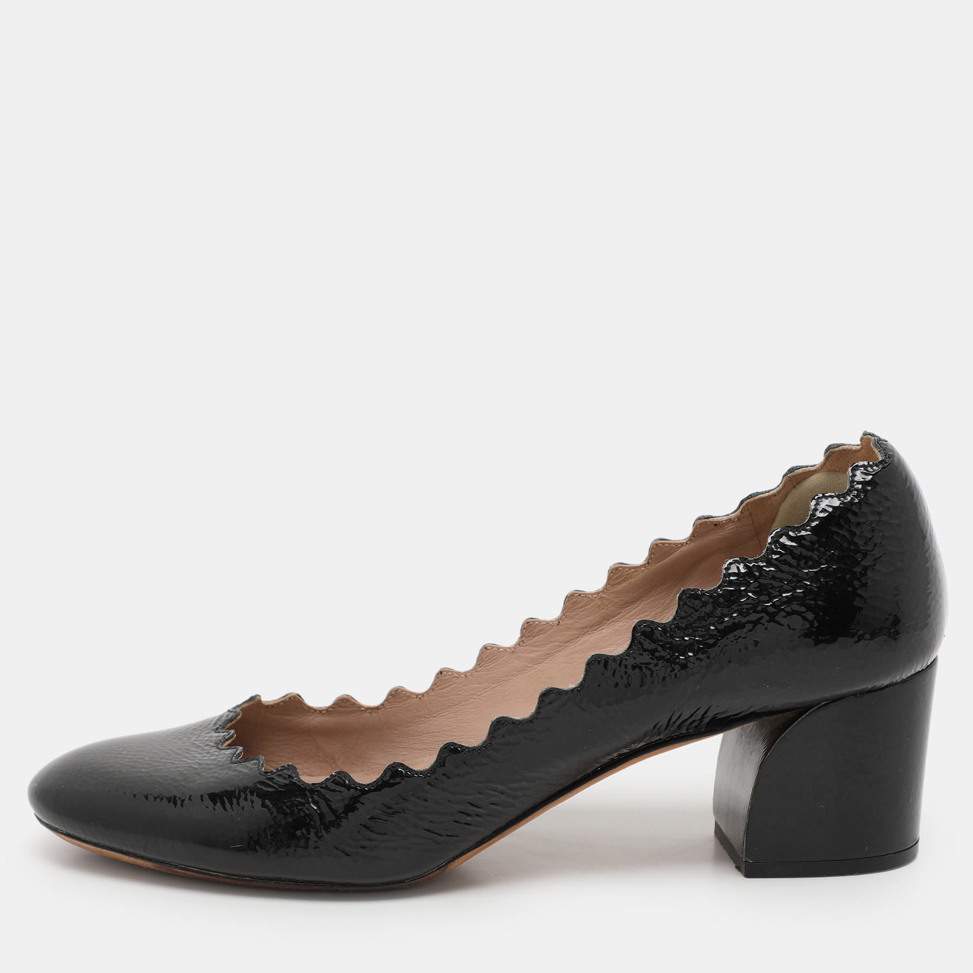 

Chloe Black Patent Lauren Pumps Size