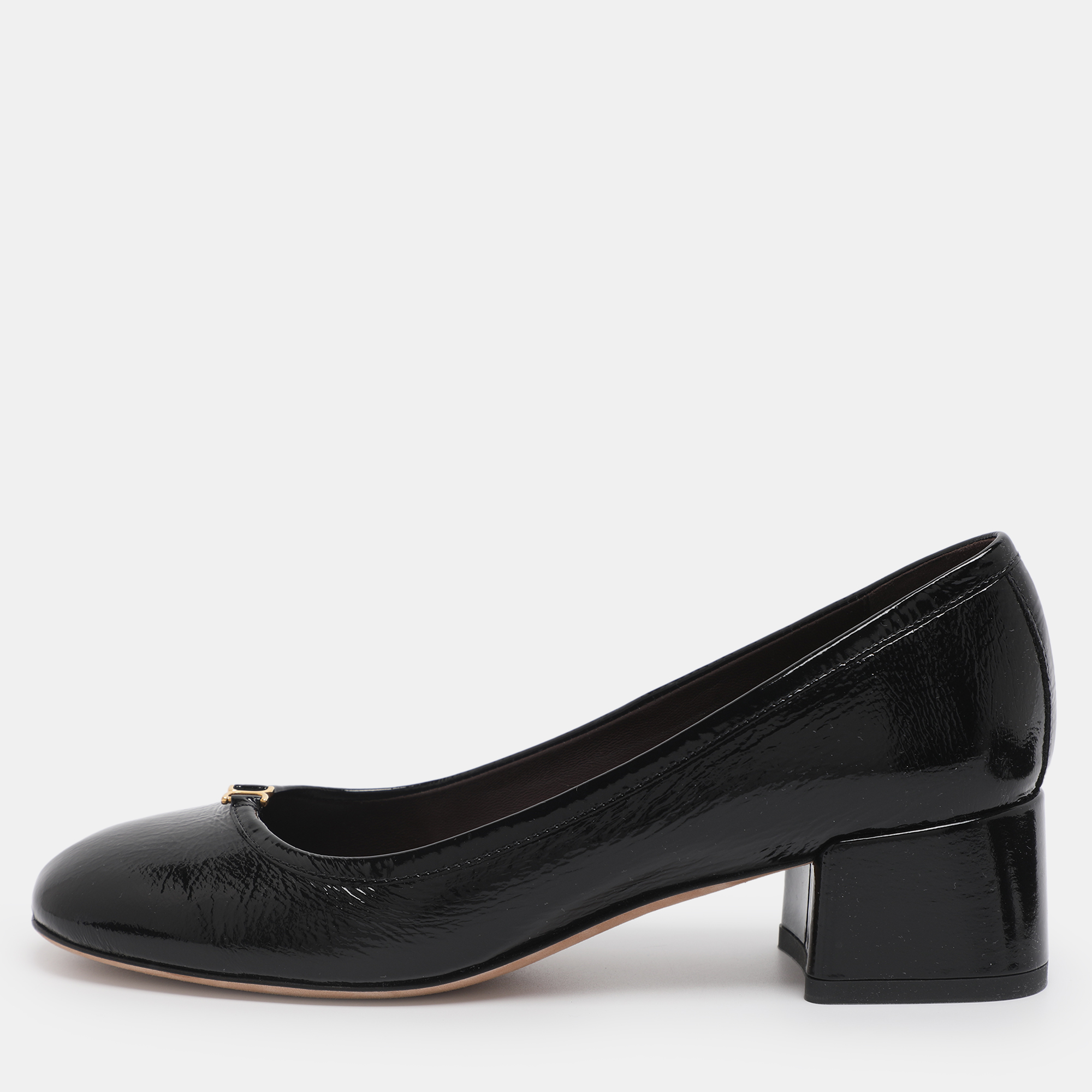 Pre-owned Chloé Marcie Size 36 Black Patent Leather Pumps