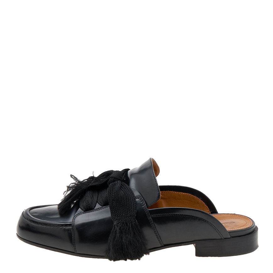 

Chloe Black Leather Harper Mules Size