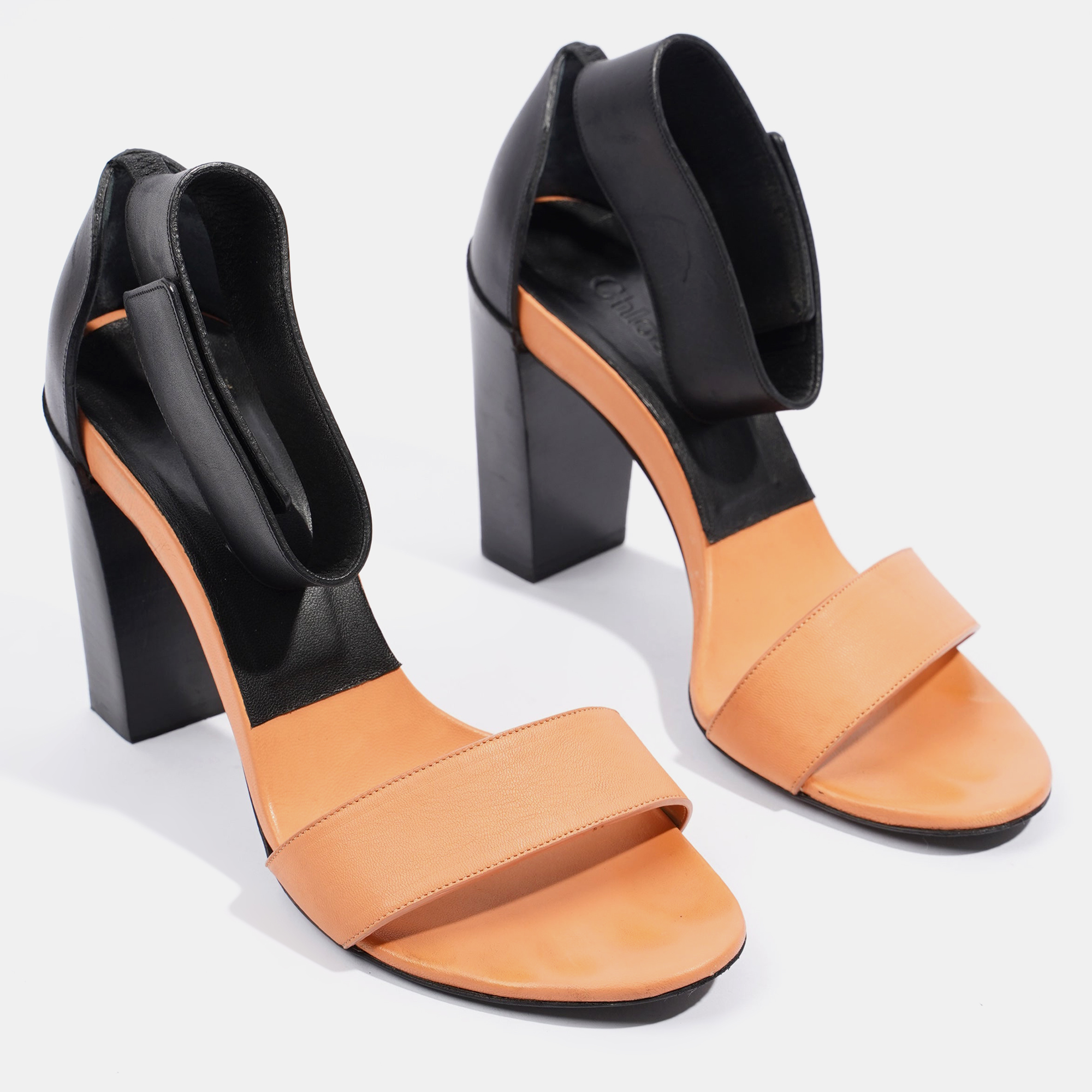 

Chloe Ankle Streep Heel Black / Orange EU  / UK 4.5