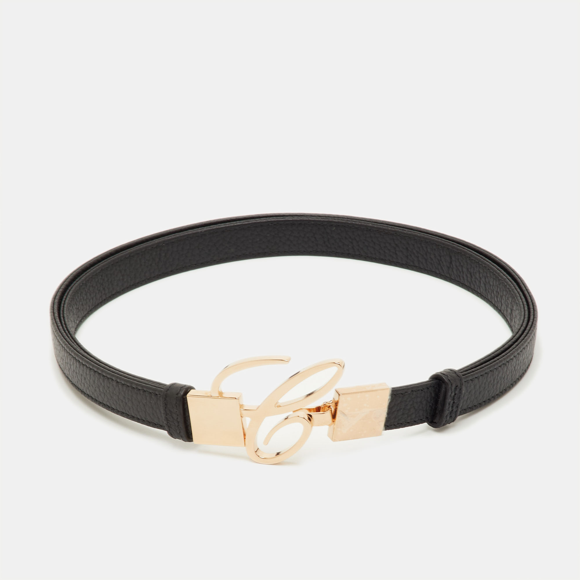 

Chopard Classic Miss Happy 110CM Black Leather Waist Belt