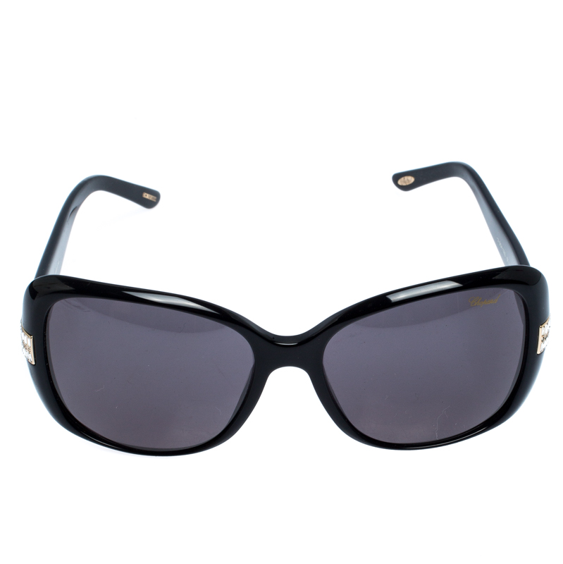 

Chopard Black SCH 133S Butterfly Sunglasses