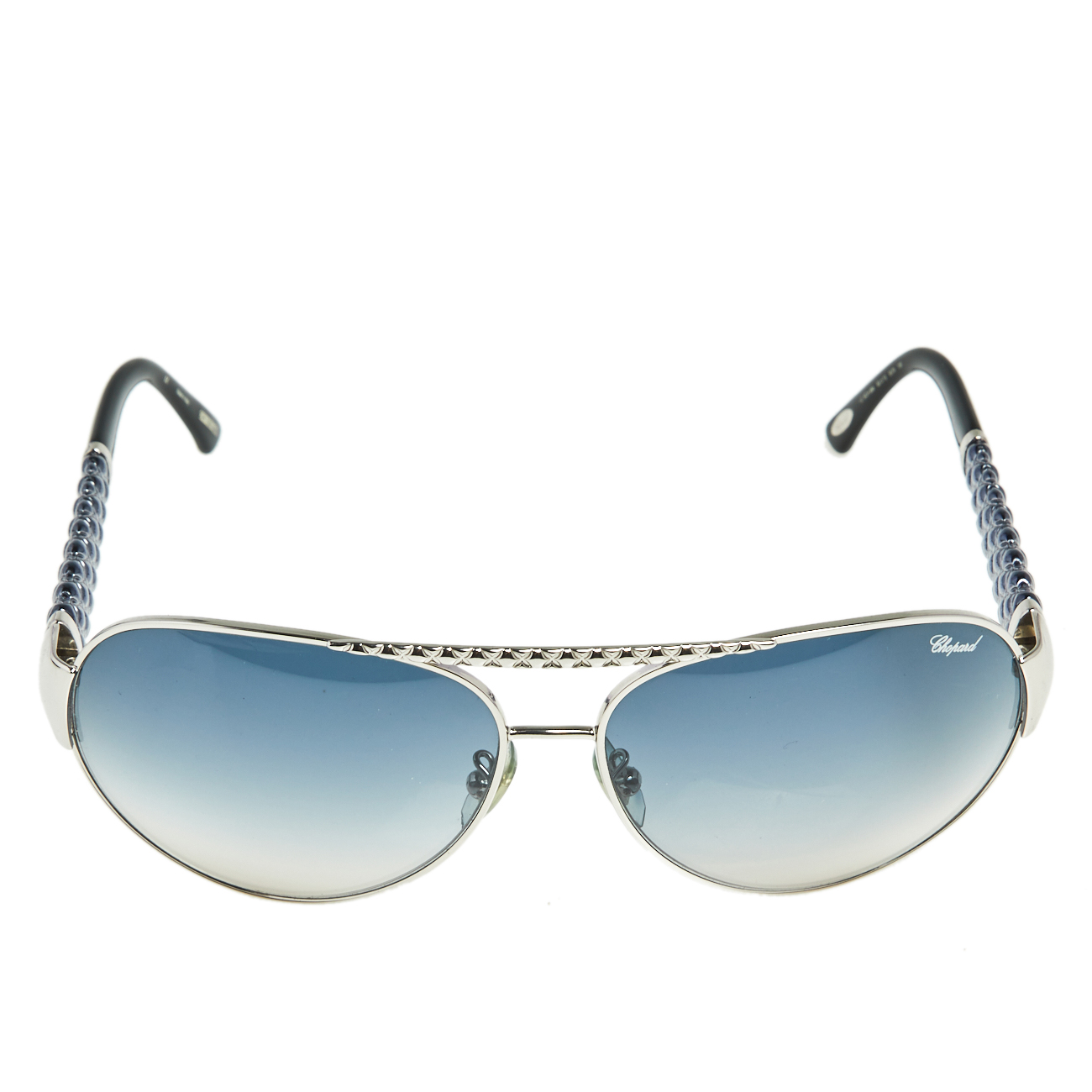 

Chopard Blue Acetate SCH 994 Gradient Aviator Sunglasses