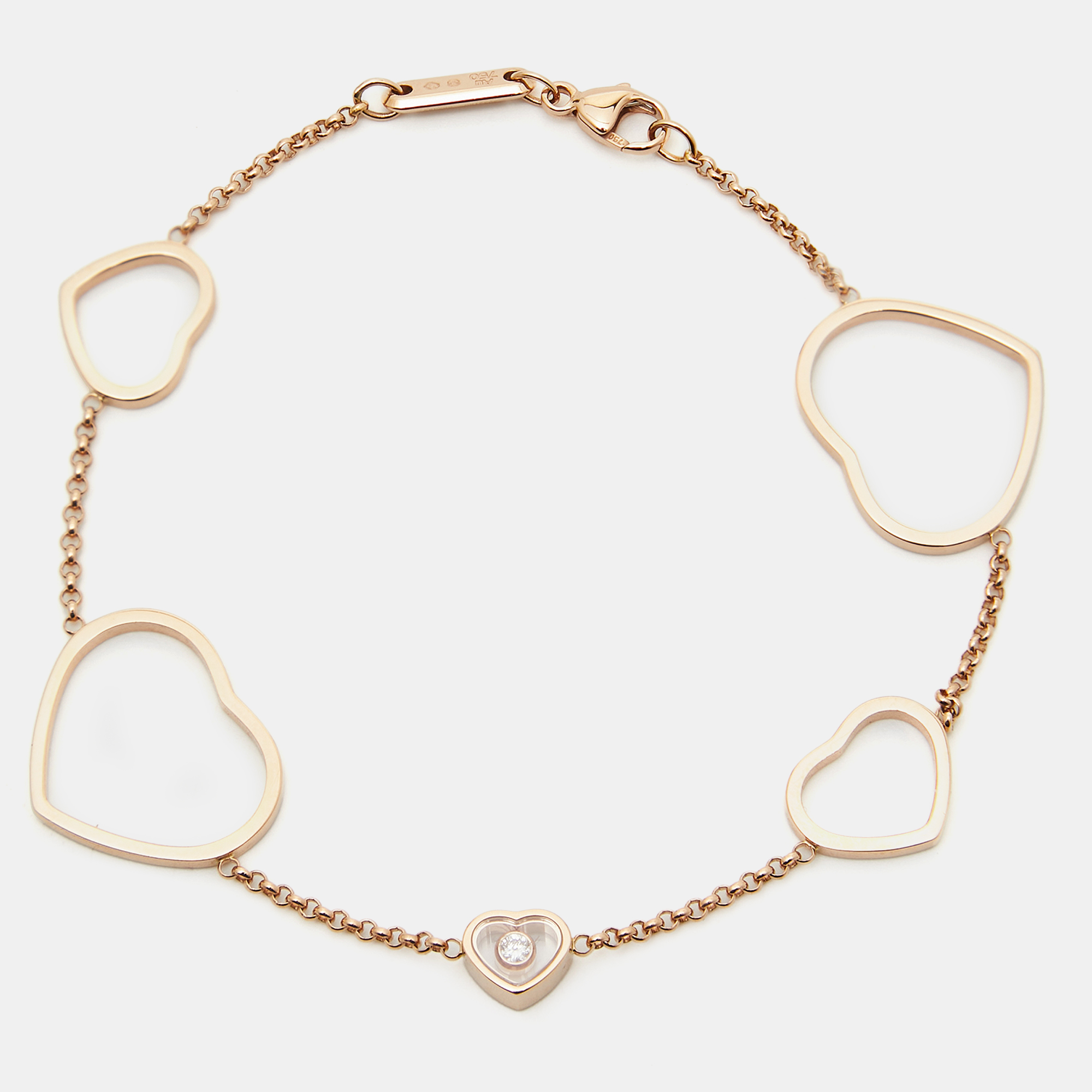 

Chopard Happy Hearts Diamond 18k Rose Gold Bracelet