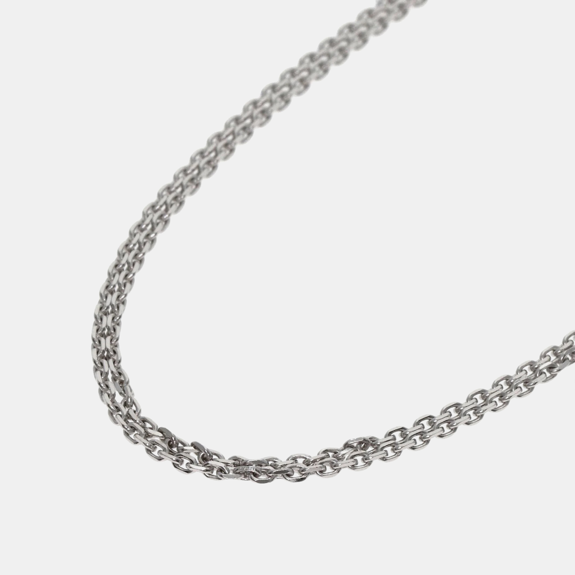 

Chopard 18K White Gold 2 Row Chain Necklace