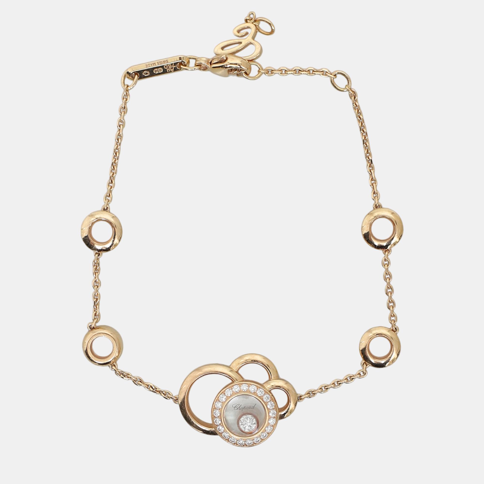 

Chopard 18K Rose Gold and DiamondHappy Dreams Bracelet