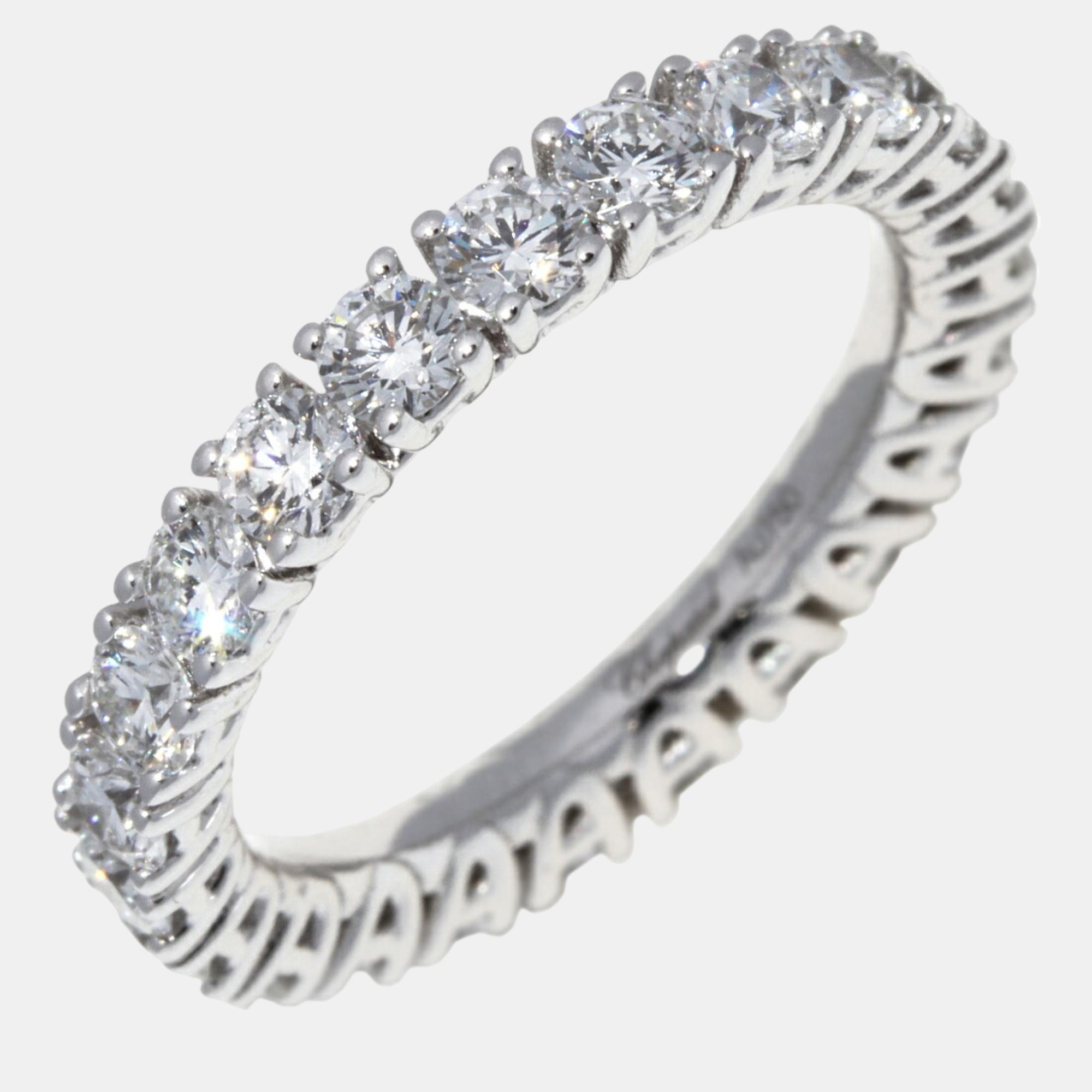 

Chopard 18K White Gold and Diamond Band Ring EU 50