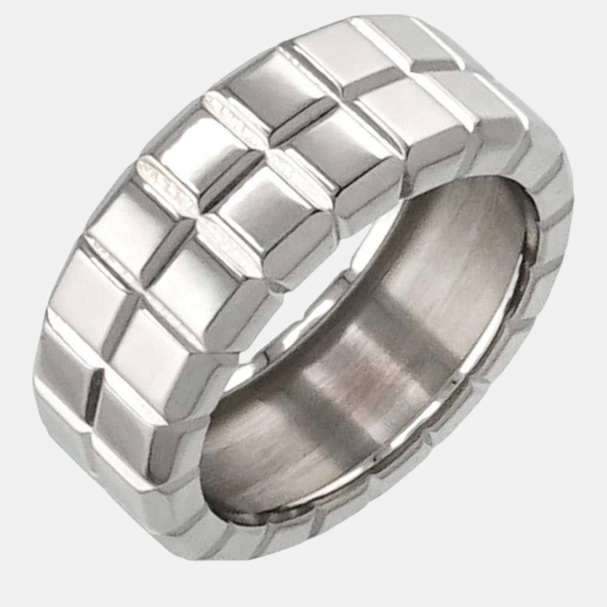 

Chopard 18K White Gold Ice Cube Band Ring EU 51