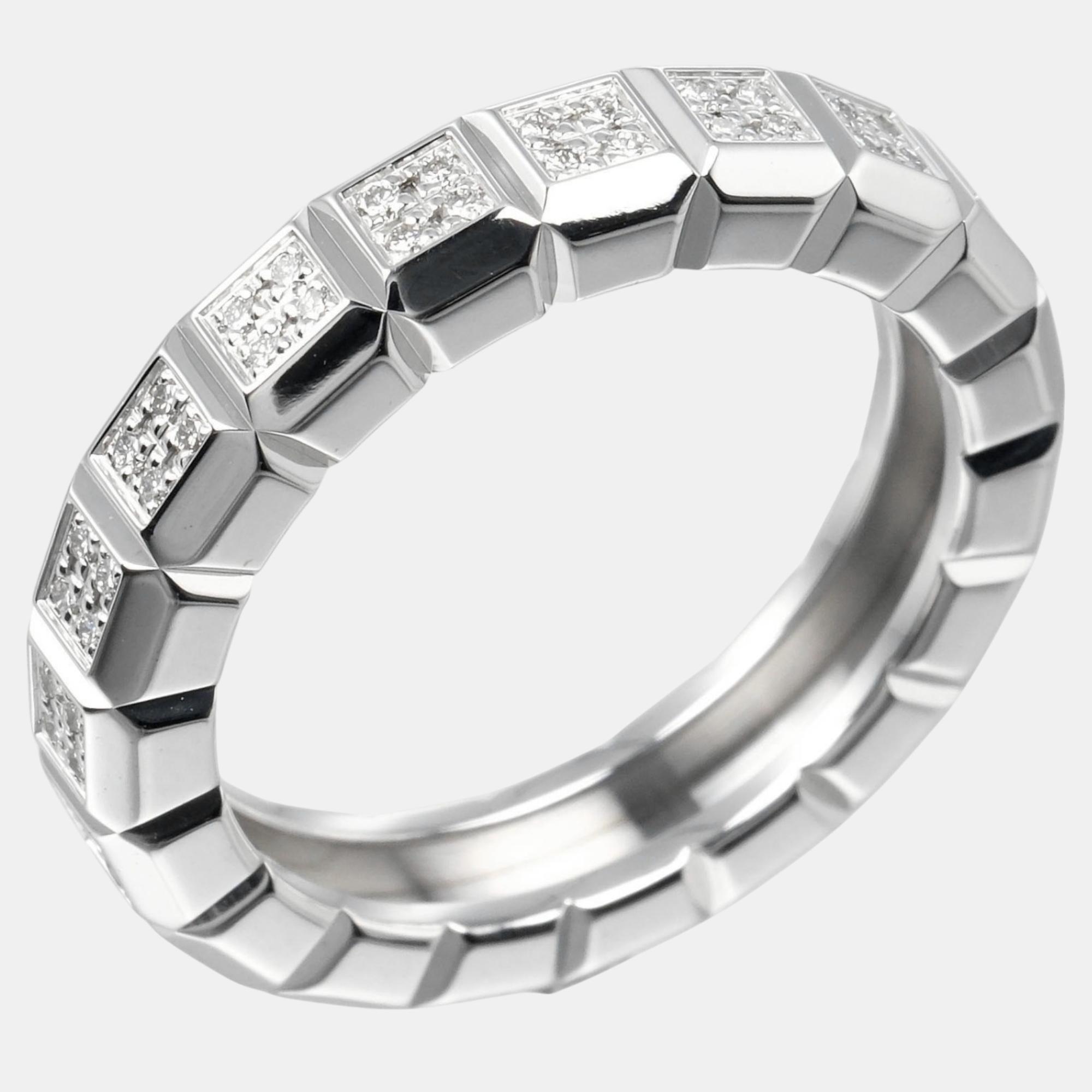 

Chopard 18K White Gold, Diamond Ice Cube Ring EU