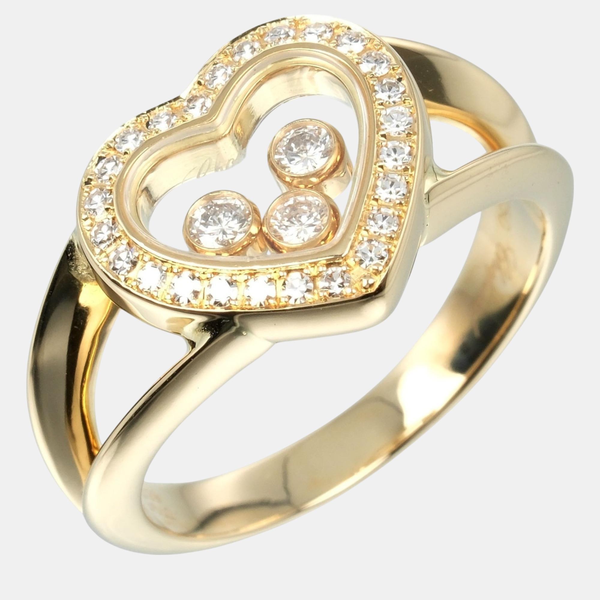 

Chopard 18K Yellow Gold Happy Diamonds Ring EU