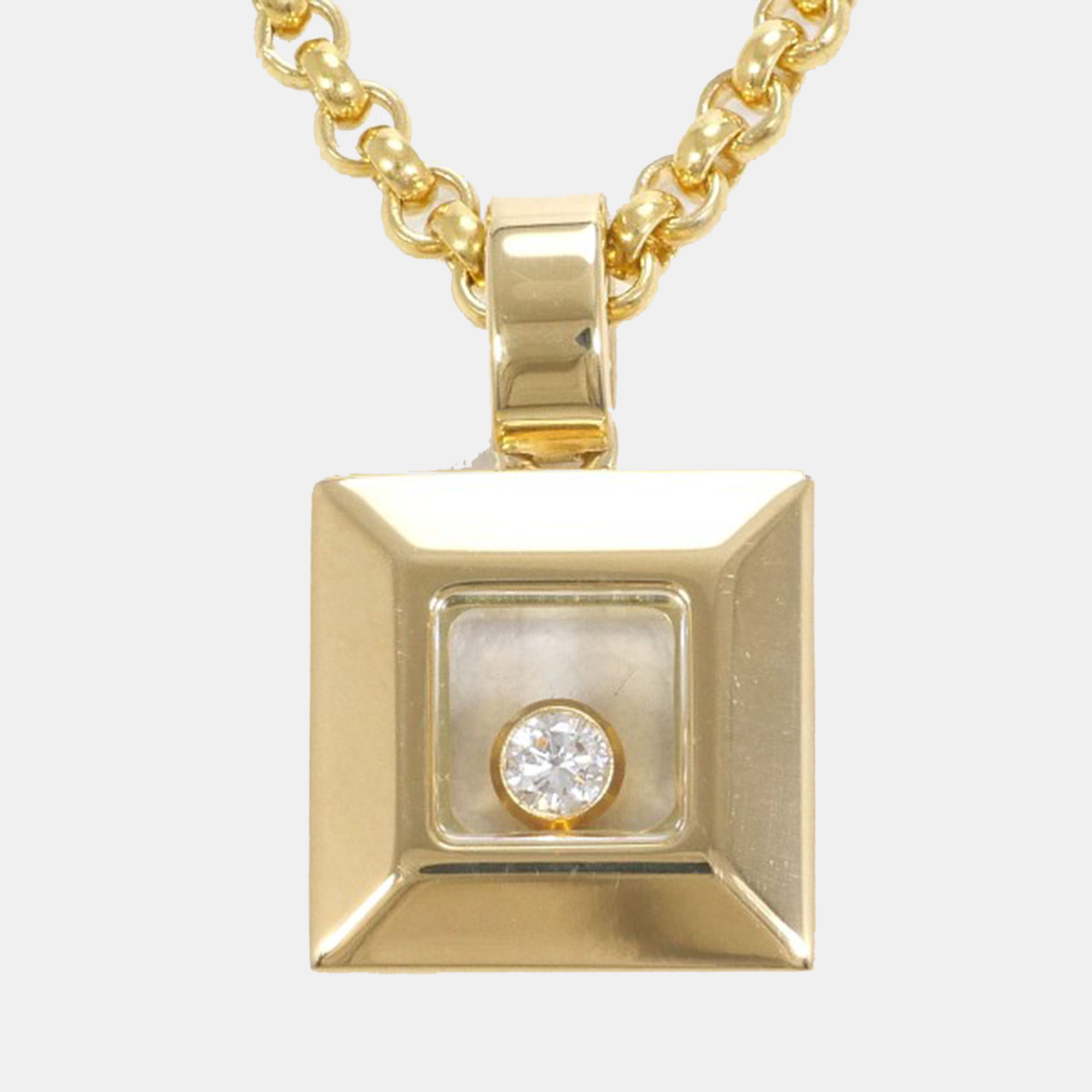 

Chopard 18K Yellow Gold and Diamond Happy Diamonds Pendant Necklace