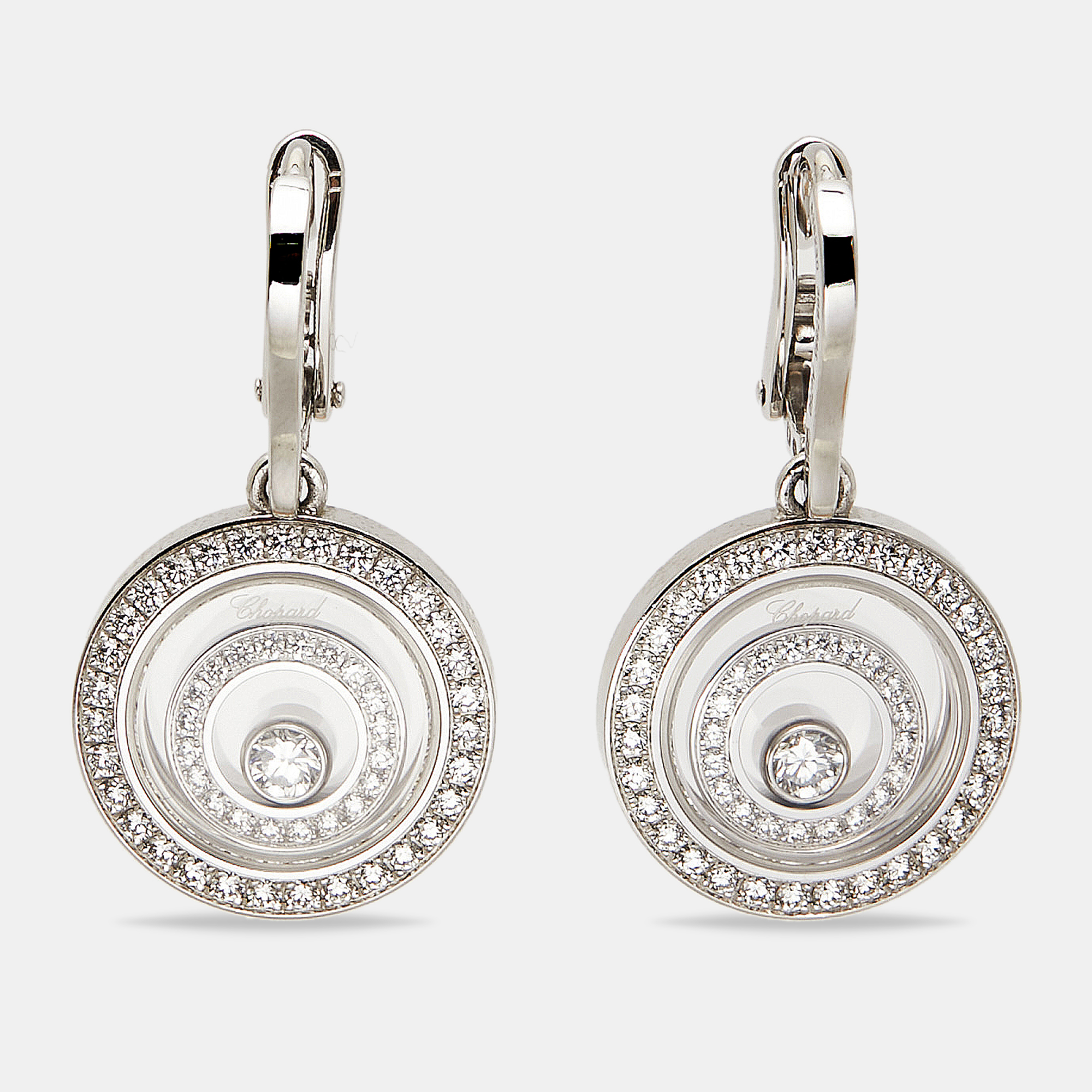 

Chopard Happy Spirit Diamonds 18k White Gold Earrings