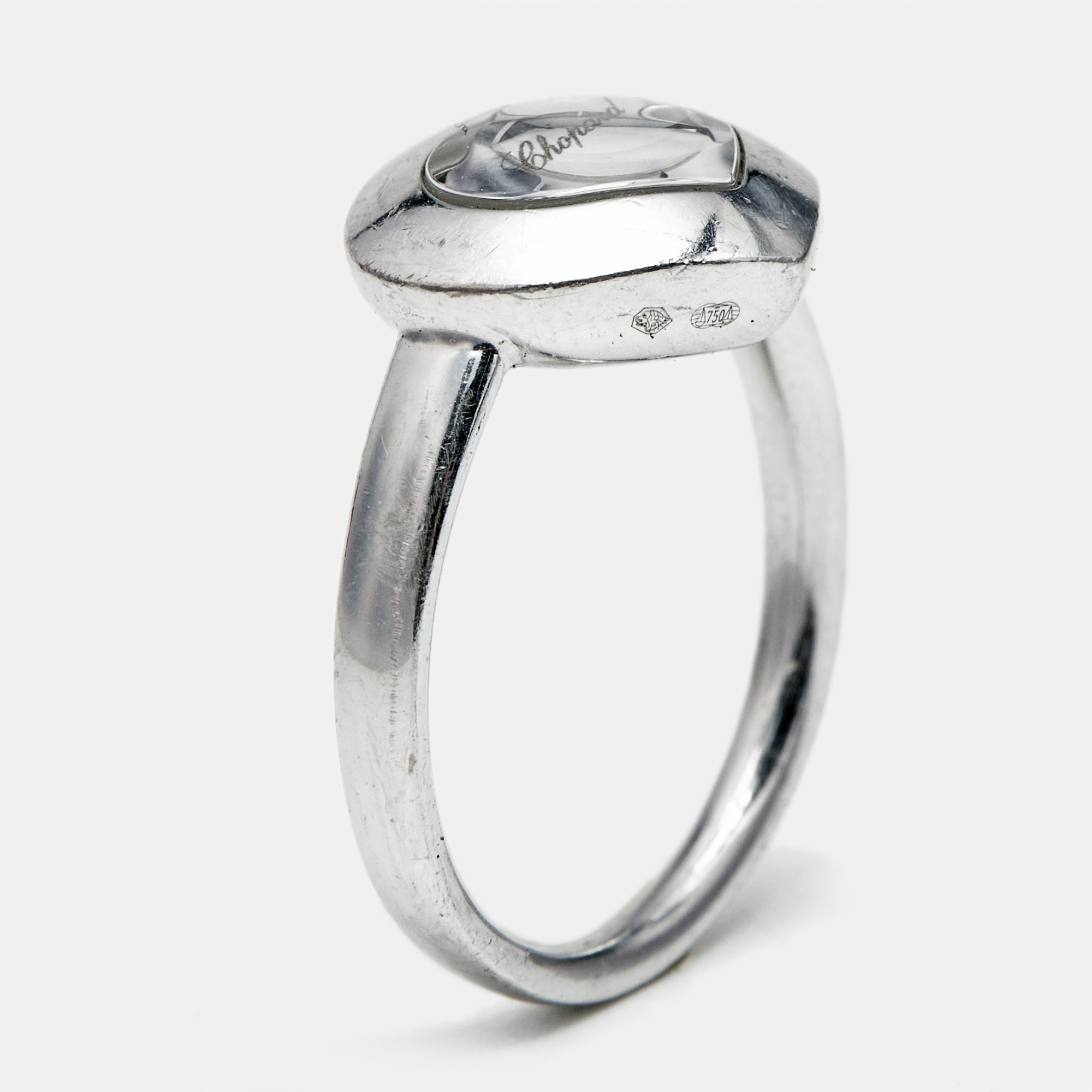 

Chopard Happy Hearts Diamonds 18k White Gold Ring Size