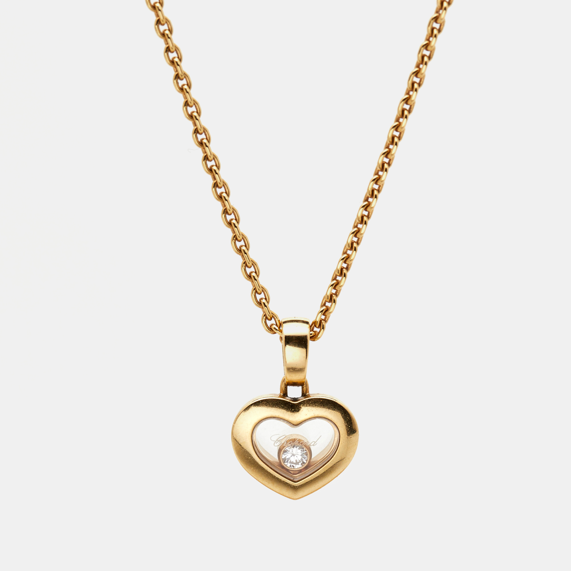 

Chopard Happy Diamonds 18K Yellow Gold Heart Pendant Necklace