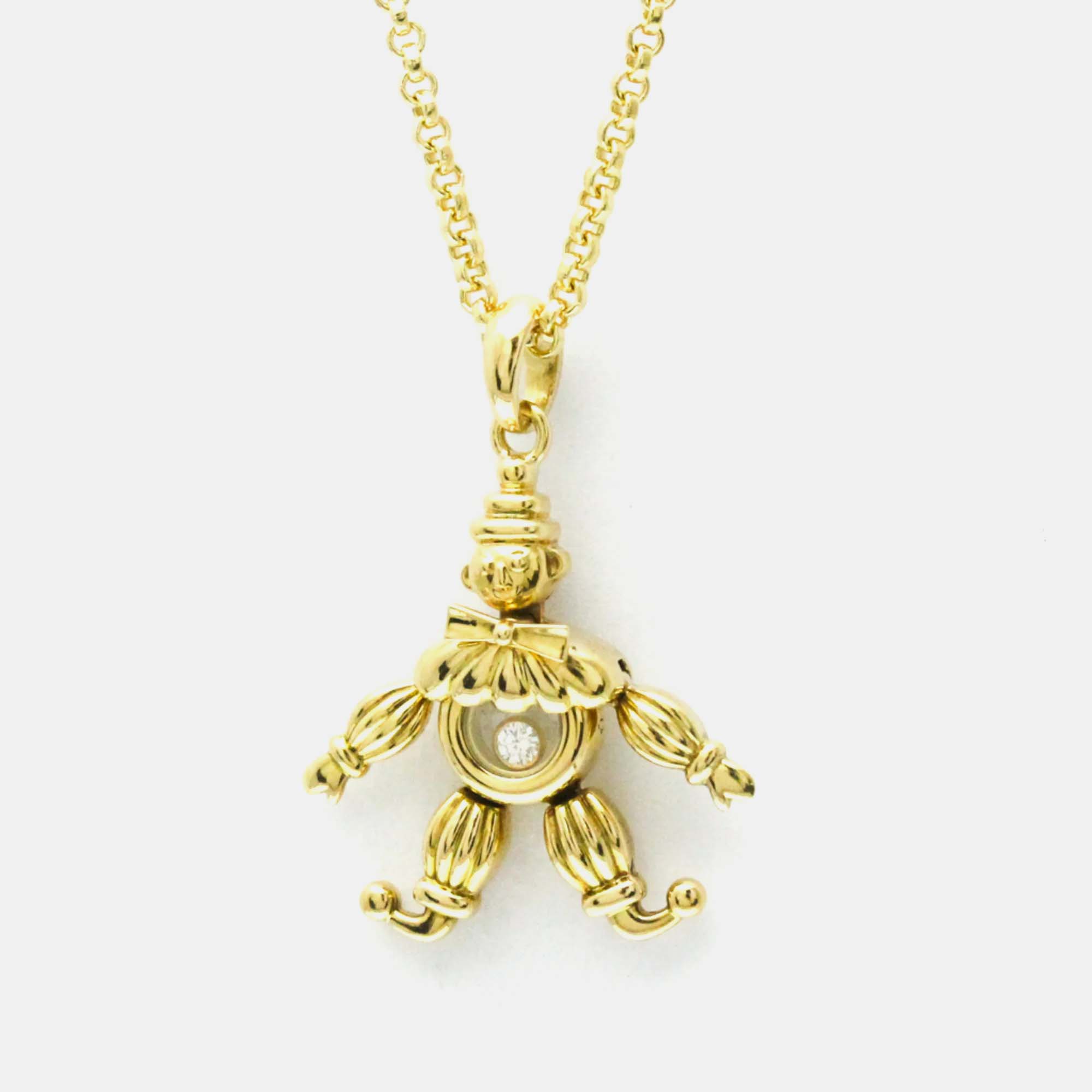 

Chopard Happy Diamonds 18K Yellow Gold and Diamond Pendant Necklace