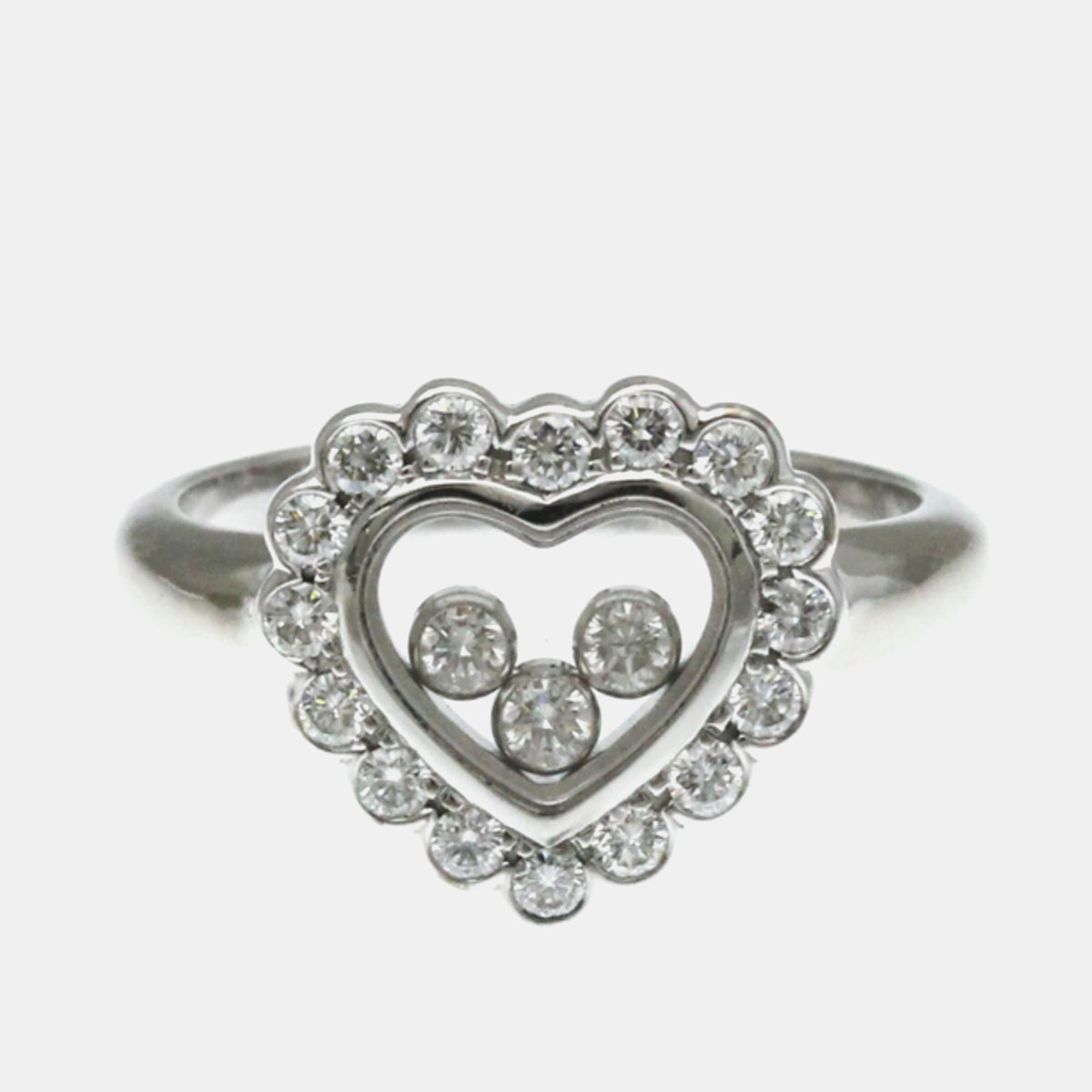 

Chopard Happy Diamonds 18K White Gold Diamonds Ring EU